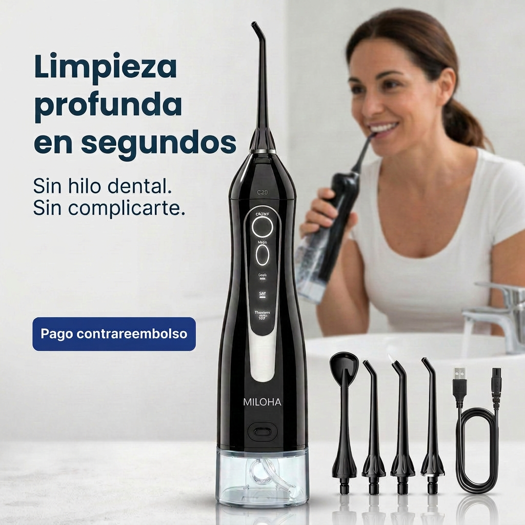 Limpieza bucal profunda, sin hilo dental y sin complicarte la rutina